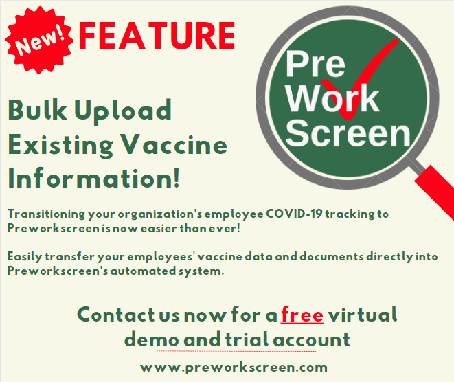 Employee COVID-19 Screening Reminder Notifications